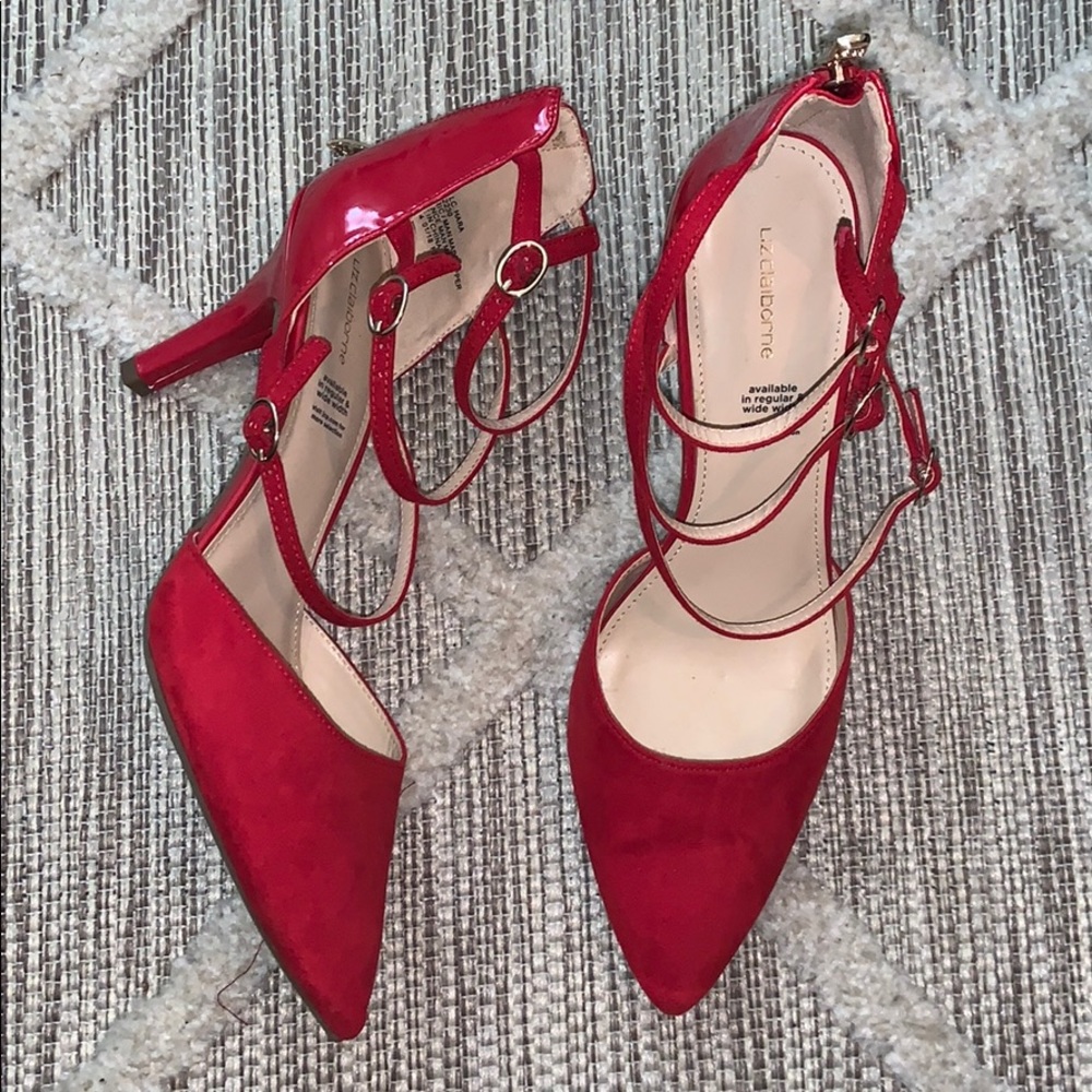 *Like new* red patent and suede heels!